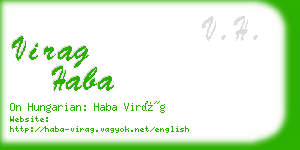 virag haba business card